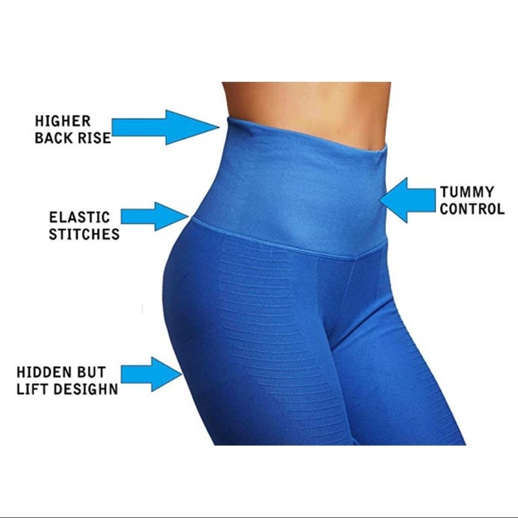 High compression workout leggings with high waist - Picture 4 of 4